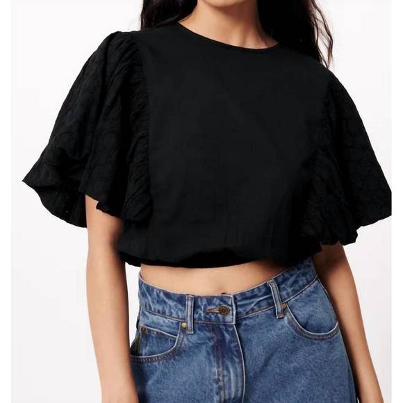 NEW FRNCH ciara top in black - Picture 1 of 5